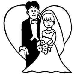 Disegno da colorare: Matrimonio (Festività e occasioni speciali) #56040 - Pagine da Colorare Stampabili Gratuite