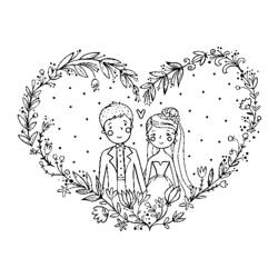 Disegno da colorare: Matrimonio (Festività e occasioni speciali) #56259 - Pagine da Colorare Stampabili Gratuite