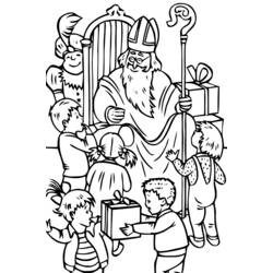 Disegno da colorare: San Nicola (Festività e occasioni speciali) #59107 - Pagine da Colorare Stampabili Gratuite