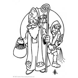 Disegno da colorare: San Nicola (Festività e occasioni speciali) #59116 - Pagine da Colorare Stampabili Gratuite