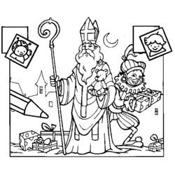 Disegno da colorare: San Nicola (Festività e occasioni speciali) #59156 - Pagine da Colorare Stampabili Gratuite