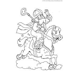 Disegno da colorare: San Nicola (Festività e occasioni speciali) #59183 - Pagine da Colorare Stampabili Gratuite