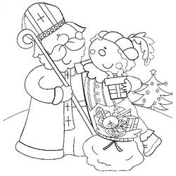 Disegno da colorare: San Nicola (Festività e occasioni speciali) #59221 - Pagine da Colorare Stampabili Gratuite