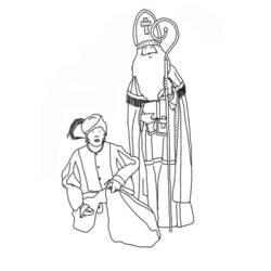Disegno da colorare: San Nicola (Festività e occasioni speciali) #59270 - Pagine da Colorare Stampabili Gratuite