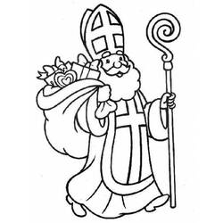 Disegno da colorare: San Nicola (Festività e occasioni speciali) #59336 - Pagine da Colorare Stampabili Gratuite
