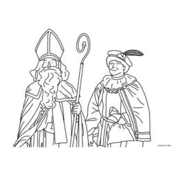 Disegno da colorare: San Nicola (Festività e occasioni speciali) #59343 - Pagine da Colorare Stampabili Gratuite