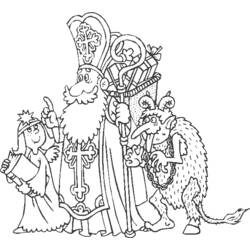 Disegno da colorare: San Nicola (Festività e occasioni speciali) #59351 - Pagine da Colorare Stampabili Gratuite