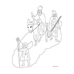 Disegno da colorare: San Nicola (Festività e occasioni speciali) #59357 - Pagine da Colorare Stampabili Gratuite