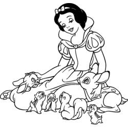 Disegno da colorare: Biancaneve e i Sette Nani (Fiabe e Storie) #133844 - Pagine da Colorare Stampabili Gratuite