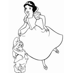 Disegno da colorare: Biancaneve e i Sette Nani (Fiabe e Storie) #133863 - Pagine da Colorare Stampabili Gratuite