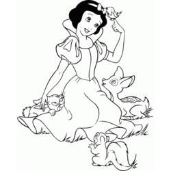 Disegno da colorare: Biancaneve e i Sette Nani (Fiabe e Storie) #133872 - Pagine da Colorare Stampabili Gratuite