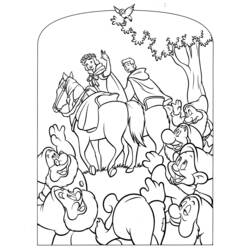 Disegno da colorare: Biancaneve e i Sette Nani (Fiabe e Storie) #133950 - Pagine da Colorare Stampabili Gratuite