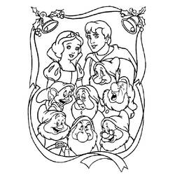 Disegno da colorare: Biancaneve e i Sette Nani (Fiabe e Storie) #133977 - Pagine da Colorare Stampabili Gratuite