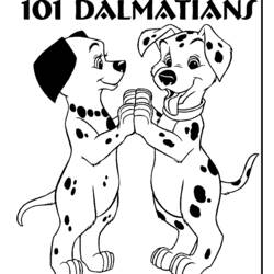 Disegno da colorare: 101 Dalmati (Film animati) #129415 - Pagine da Colorare Stampabili Gratuite