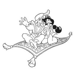 Disegno da colorare: Aladino (Film animati) #127592 - Pagine da Colorare Stampabili Gratuite