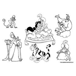 Disegno da colorare: Aladino (Film animati) #127596 - Pagine da Colorare Stampabili Gratuite