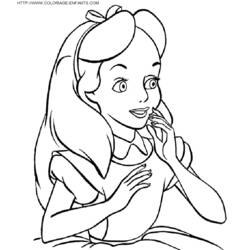 Disegno da colorare: Alice nel paese delle meraviglie (Film animati) #127887 - Pagine da Colorare Stampabili Gratuite