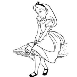 Disegno da colorare: Alice nel paese delle meraviglie (Film animati) #127928 - Pagine da Colorare Stampabili Gratuite