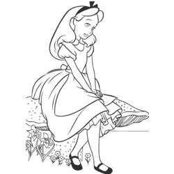 Disegno da colorare: Alice nel paese delle meraviglie (Film animati) #127948 - Pagine da Colorare Stampabili Gratuite