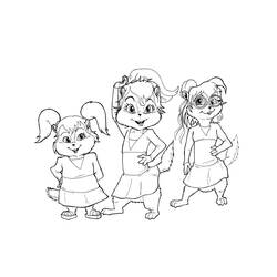 Disegno da colorare: Alvin e i Chipmunks (Film animati) #128242 - Pagine da Colorare Stampabili Gratuite