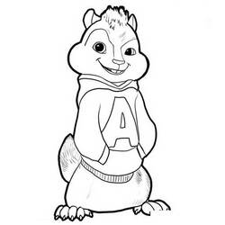 Disegno da colorare: Alvin e i Chipmunks (Film animati) #128282 - Pagine da Colorare Stampabili Gratuite