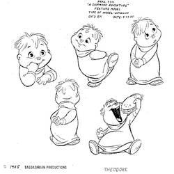 Disegno da colorare: Alvin e i Chipmunks (Film animati) #128283 - Pagine da Colorare Stampabili Gratuite