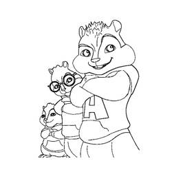 Disegno da colorare: Alvin e i Chipmunks (Film animati) #128288 - Pagine da Colorare Stampabili Gratuite