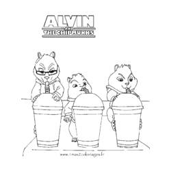 Disegno da colorare: Alvin e i Chipmunks (Film animati) #128291 - Pagine da Colorare Stampabili Gratuite