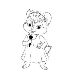 Disegno da colorare: Alvin e i Chipmunks (Film animati) #128356 - Pagine da Colorare Stampabili Gratuite