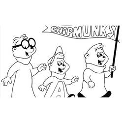 Disegno da colorare: Alvin e i Chipmunks (Film animati) #128382 - Pagine da Colorare Stampabili Gratuite
