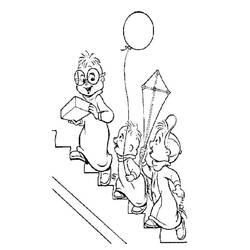 Disegno da colorare: Alvin e i Chipmunks (Film animati) #128416 - Pagine da Colorare Stampabili Gratuite