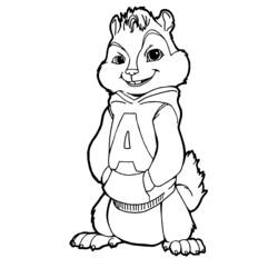 Disegno da colorare: Alvin e i Chipmunks (Film animati) #128437 - Pagine da Colorare Stampabili Gratuite