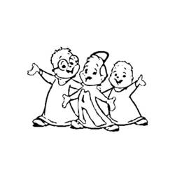 Disegno da colorare: Alvin e i Chipmunks (Film animati) #128446 - Pagine da Colorare Stampabili Gratuite