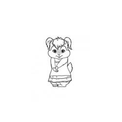Disegno da colorare: Alvin e i Chipmunks (Film animati) #128453 - Pagine da Colorare Stampabili Gratuite