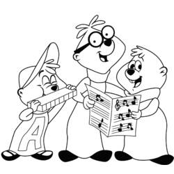 Disegno da colorare: Alvin e i Chipmunks (Film animati) #128457 - Pagine da Colorare Stampabili Gratuite