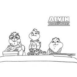 Disegno da colorare: Alvin e i Chipmunks (Film animati) #128464 - Pagine da Colorare Stampabili Gratuite
