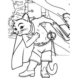 Disegno da colorare: Il gatto con gli stivali (Film animati) #170615 - Pagine da Colorare Stampabili Gratuite