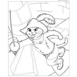 Disegno da colorare: Il gatto con gli stivali (Film animati) #170617 - Pagine da Colorare Stampabili Gratuite
