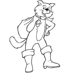 Disegno da colorare: Il gatto con gli stivali (Film animati) #170628 - Pagine da Colorare Stampabili Gratuite