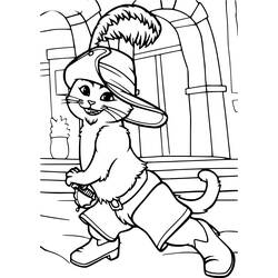 Disegno da colorare: Il gatto con gli stivali (Film animati) #170662 - Pagine da Colorare Stampabili Gratuite