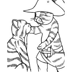 Disegno da colorare: Il gatto con gli stivali (Film animati) #170680 - Pagine da Colorare Stampabili Gratuite