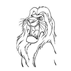 Disegno da colorare: Il Re Leone (Film animati) #73619 - Pagine da Colorare Stampabili Gratuite