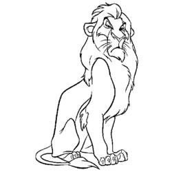 Disegno da colorare: Il Re Leone (Film animati) #73630 - Pagine da Colorare Stampabili Gratuite