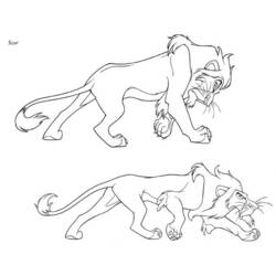 Disegno da colorare: Il Re Leone (Film animati) #73739 - Pagine da Colorare Stampabili Gratuite