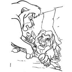 Disegno da colorare: Il Re Leone (Film animati) #73756 - Pagine da Colorare Stampabili Gratuite