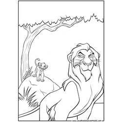 Disegno da colorare: Il Re Leone (Film animati) #73853 - Pagine da Colorare Stampabili Gratuite