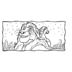 Disegno da colorare: Il Re Leone (Film animati) #73858 - Pagine da Colorare Stampabili Gratuite