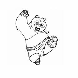 Disegno da colorare: kung fu panda (Film animati) #73325 - Pagine da Colorare Stampabili Gratuite