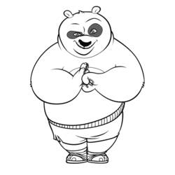 Disegno da colorare: kung fu panda (Film animati) #73368 - Pagine da Colorare Stampabili Gratuite