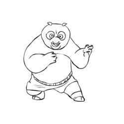 Disegno da colorare: kung fu panda (Film animati) #73402 - Pagine da Colorare Stampabili Gratuite
